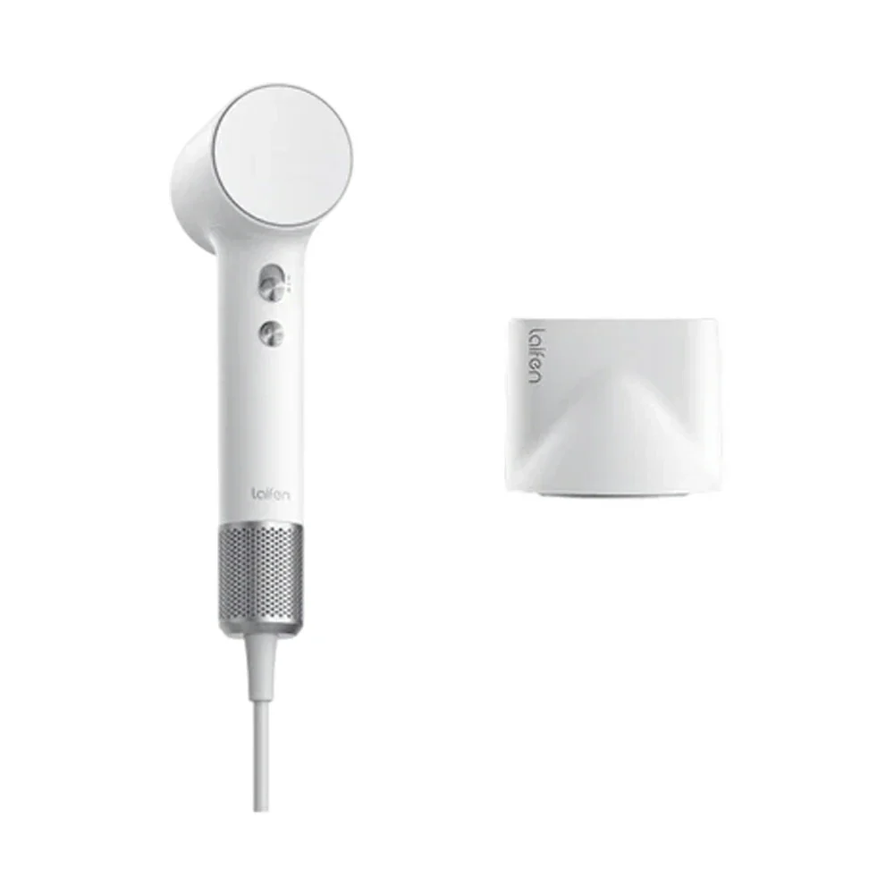 NEVORA High-Speed Hair Dryer - 110,000RPM Powerful Airflow, Soft-Touch Coating, 200M Negative Ions, Child Safe Mode - White