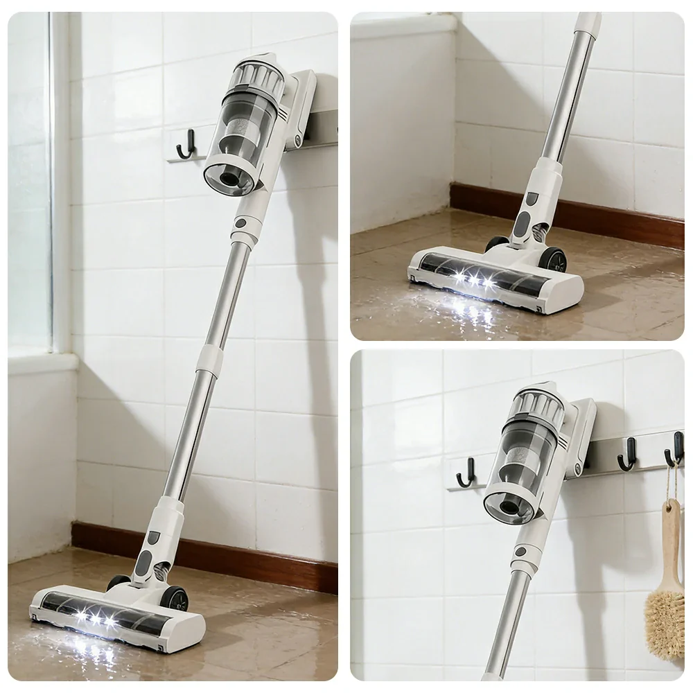 NEVORA Cordless Vacuum Cleaner with 40000Pa Suction Anti Tangle Roller Low Profile Head and Storage Stand - Image 3