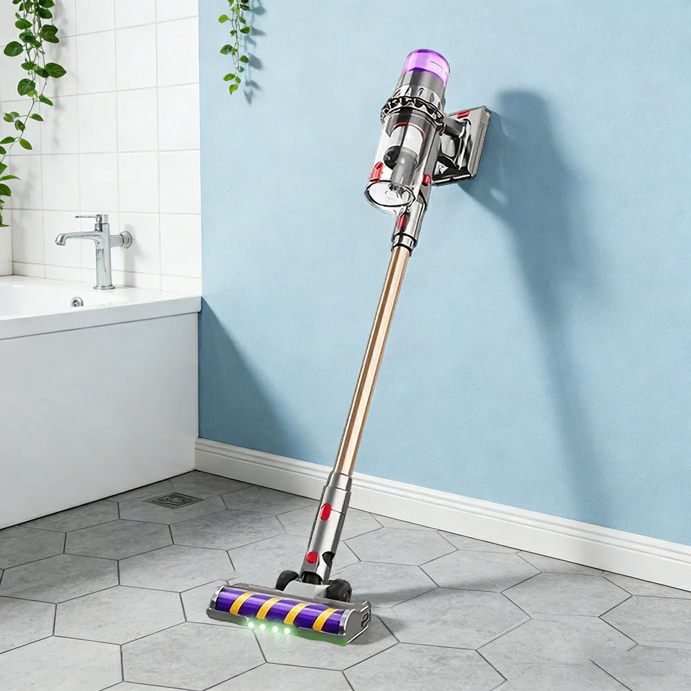 NEVORA Cordless Vacuum Cleaner with Green Light Dust Detection 45000Pa Suction Vacuum and Mop Anti Tangle Roller - Silver - Image 4