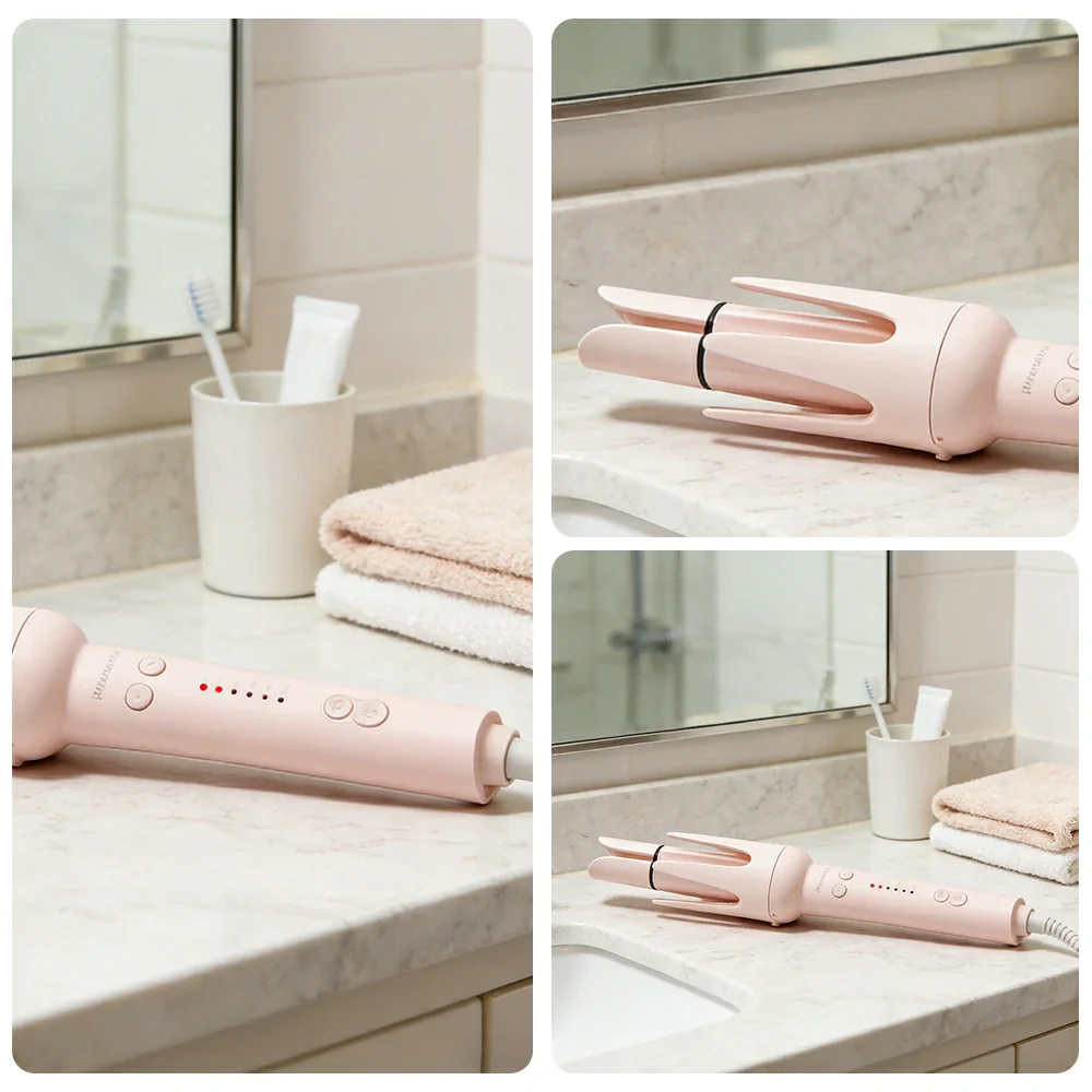 NEVORA Hair Styling Set Straightening Brush & Curling Irons with 200 Million Negative Ion Technology Ceramic Glaze Coating - Image 3