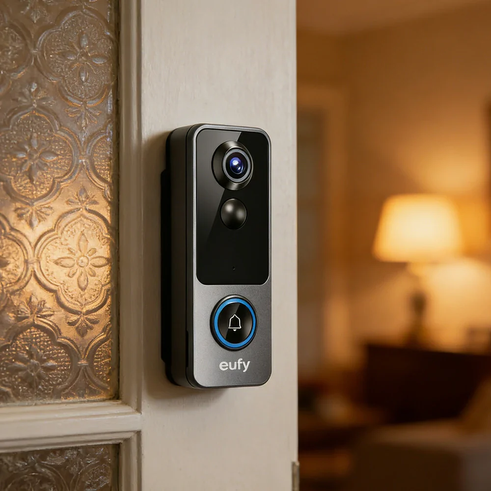 NEVORA Smart Video Doorbell Camera Wireless Battery Powered with Two Way Talk Ultra Wide View - Black - Image 4