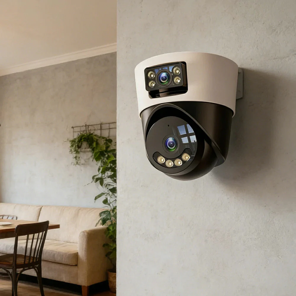 NEVORA Dual Lens Indoor Security Camera No Drill Installation Full Colour Day Night with Two Way Audio - Image 2