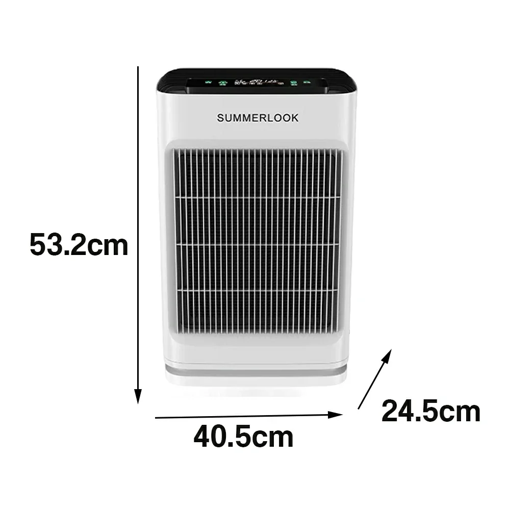 NEVORA Automatic Pet Hair Air Purifier - AI Strong Suction, H13 HEPA Filtration, Allergy Relief, Quiet Operation - White - Image 5