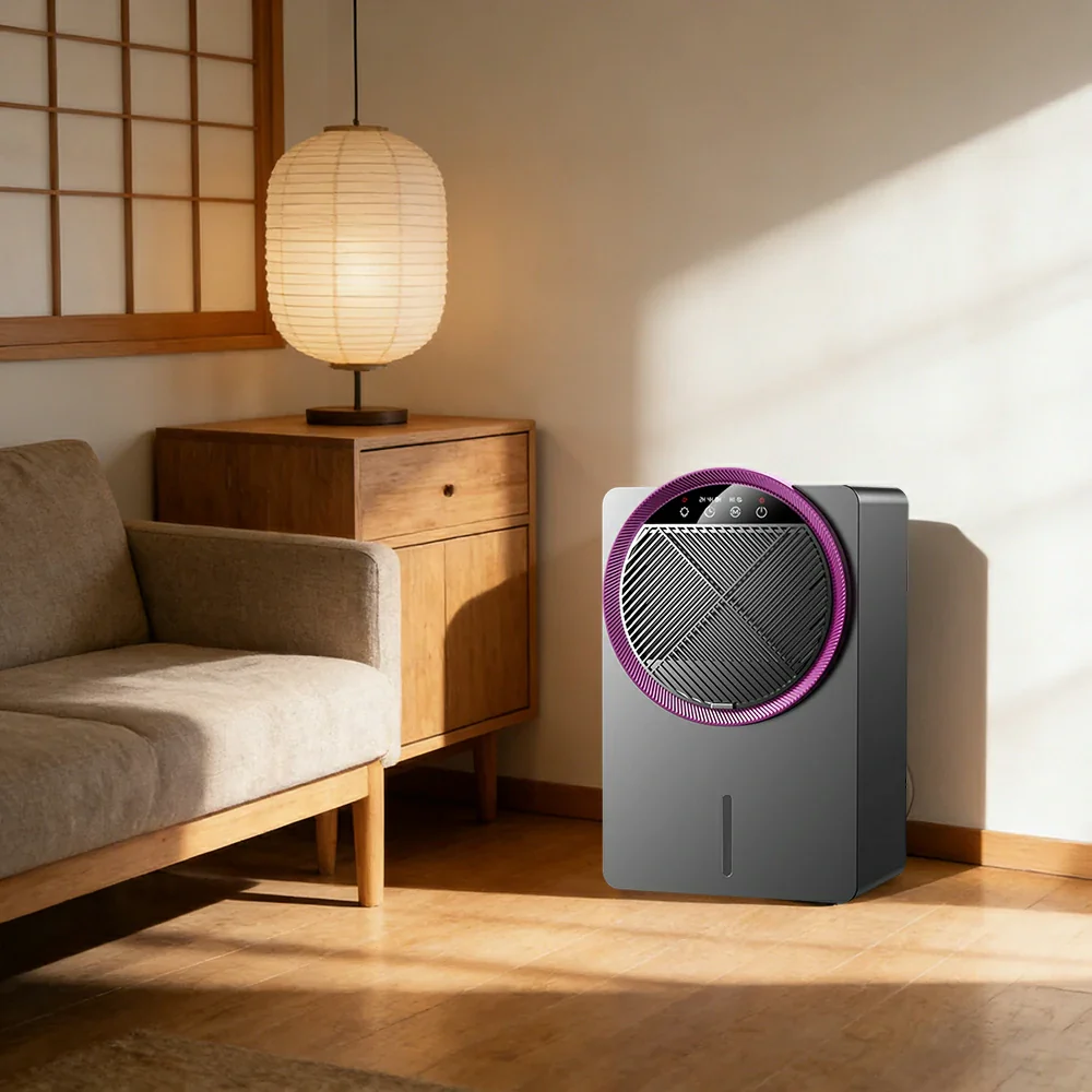 NEVORA Whole Home Dehumidifier - One Hundred Square Metres Coverage, Smart Humidity Control, Low Noise, Anti-Mould & Bacteria - Purple - Image 4