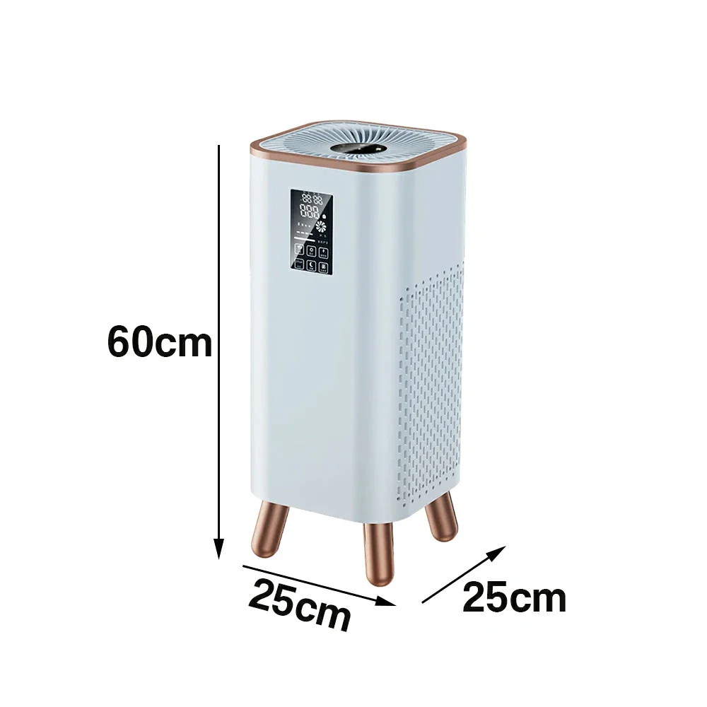 NEVORA Formaldehyde Removal Air Purifier - UV Sterilisation, HEPA Filtration, Allergy Relief, Family Safe Design - Gold - Image 5