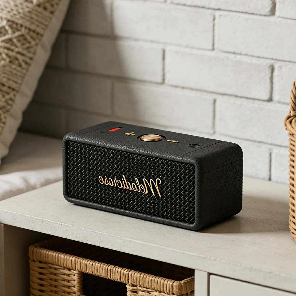 NEVORA Portable Bluetooth Speaker Waterproof Dustproof Long Battery Life Compact Design - Black - Image 2