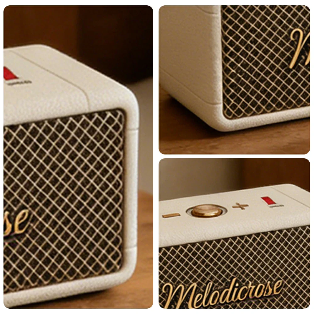 NEVORA Portable Bluetooth Speaker Waterproof Dustproof Long Battery Life Compact Design - White - Image 3
