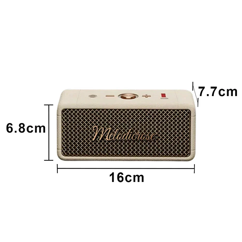 NEVORA Portable Bluetooth Speaker Waterproof Dustproof Long Battery Life Compact Design - White - Image 5