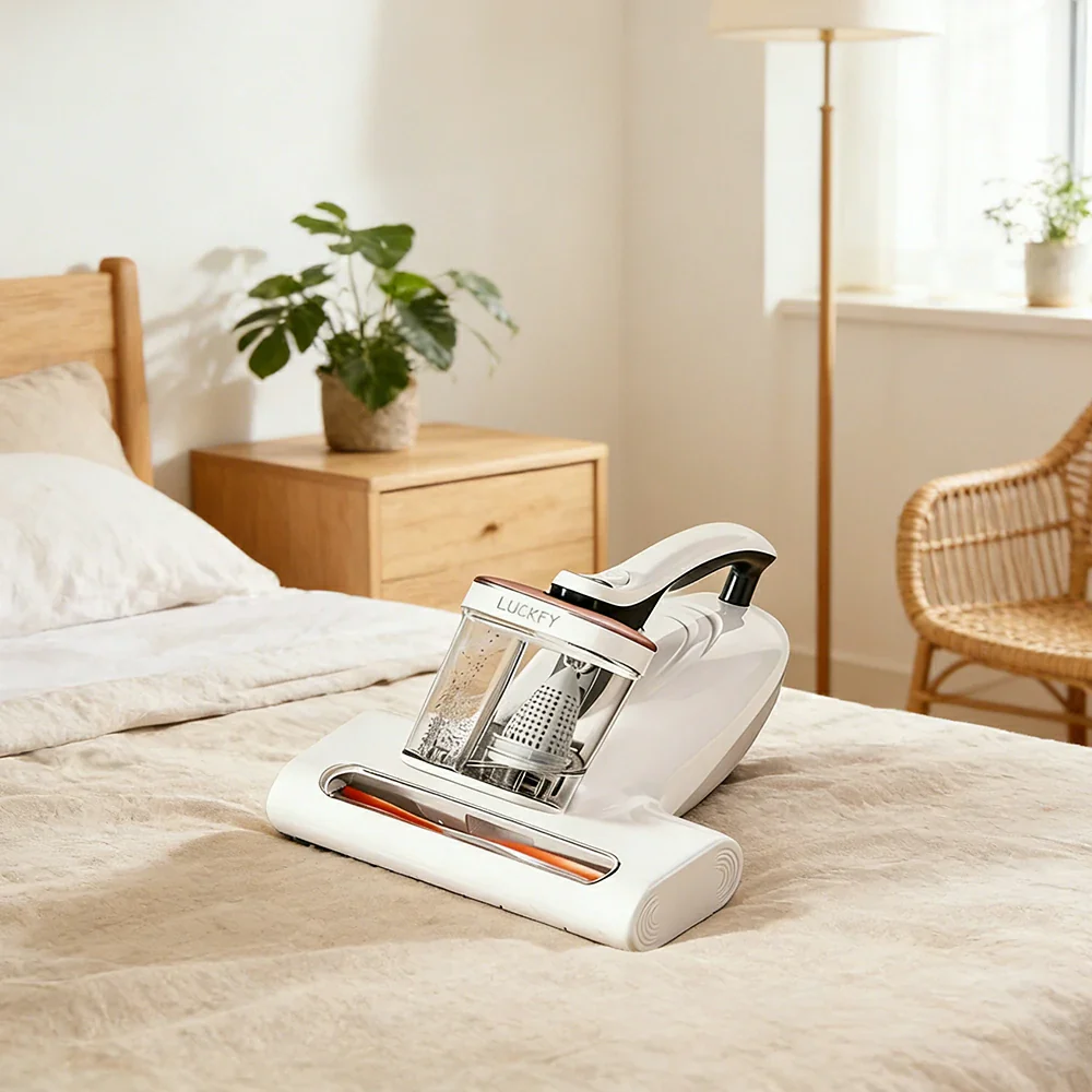 NEVORA Mite Vacuum Cleaner with 15000Pa Suction Dual Cup System Ultrasonic UV Sterilisation and Hot Air Drying - Image 2