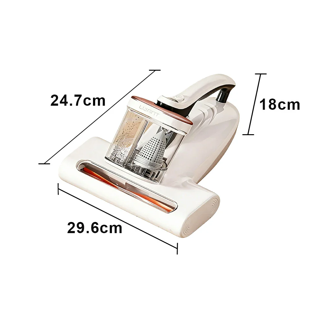 NEVORA Mite Vacuum Cleaner with 15000Pa Suction Dual Cup System Ultrasonic UV Sterilisation and Hot Air Drying - Image 5