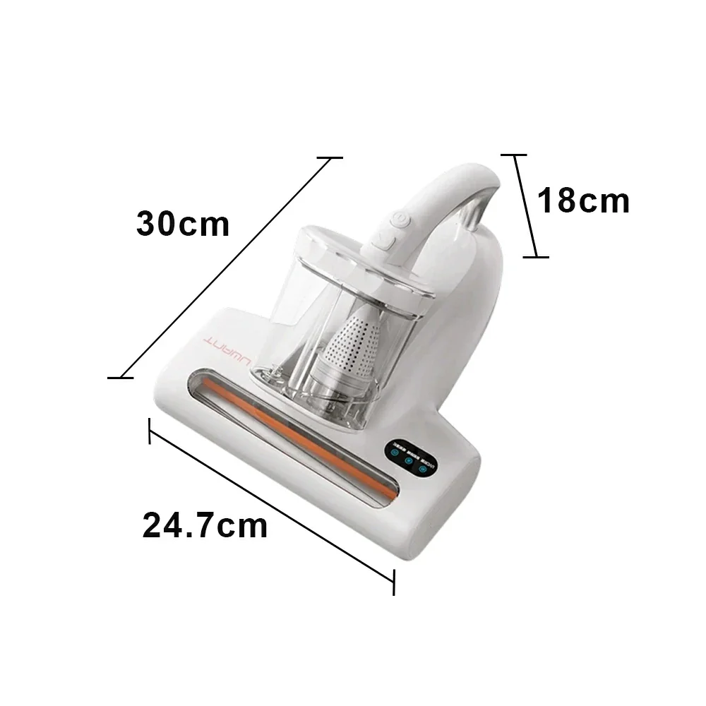 NEVORA Mattress Mite Remover Vacuum 14000Pa Powerful Suction UV Sterilisation Metal Beating Rod with Hot Air Drying - Image 5