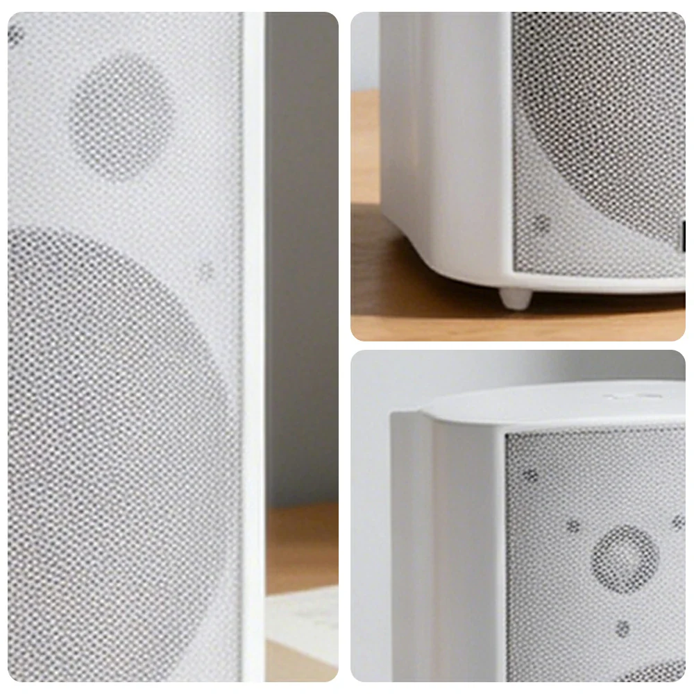 NEVORA Wireless Wall Mounted Speaker Long Range Signal Microphone Input ABS Commercial Design - White - Image 3