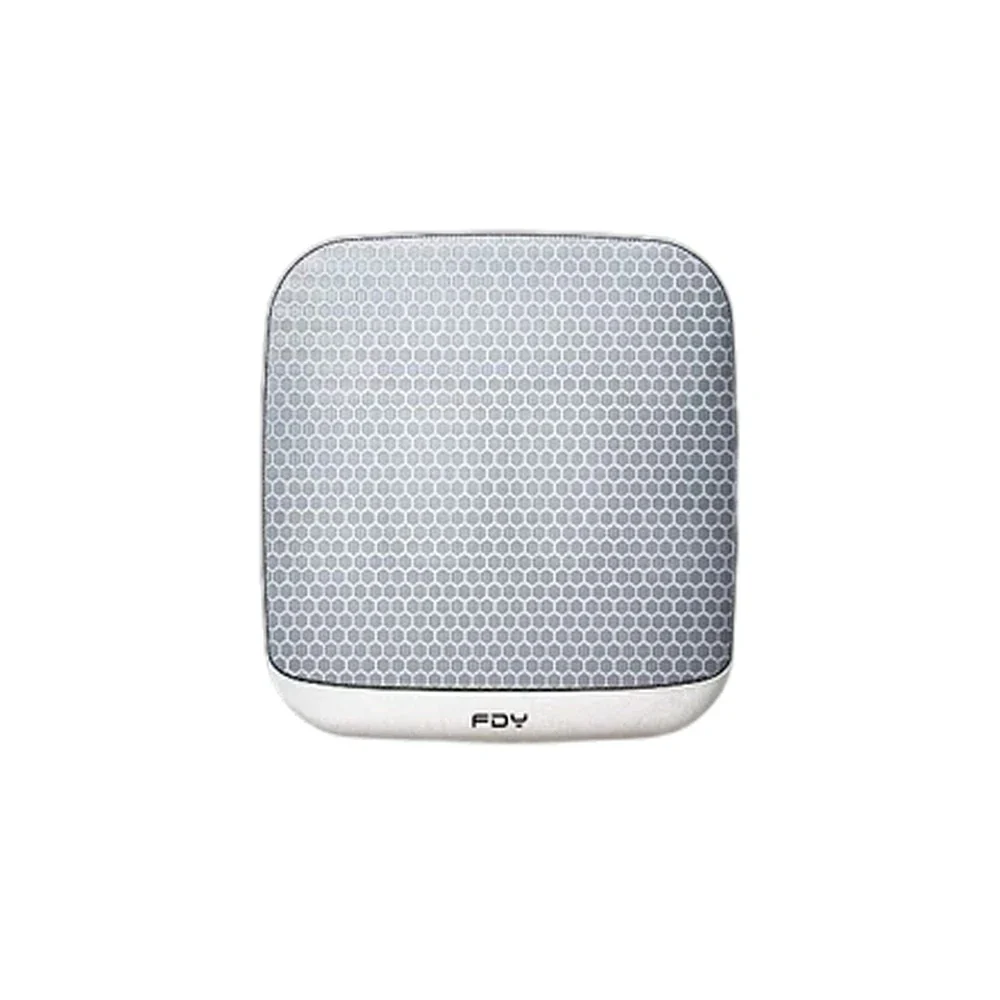NEVORA Wall Mounted Bluetooth Speaker Ultra Slim Design with LED Ambient Light Metal Grille Wide Area Sound - White