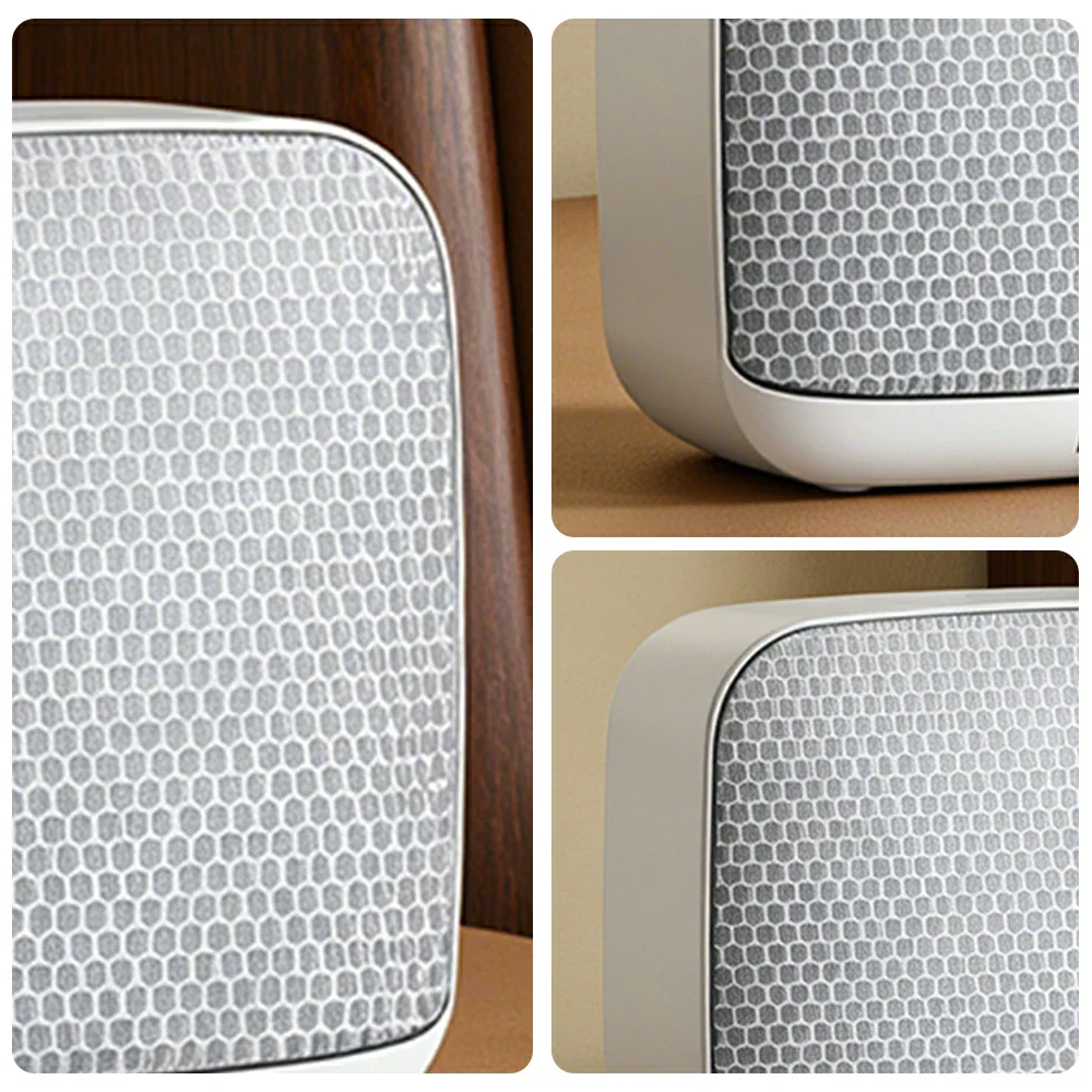 NEVORA Wall Mounted Bluetooth Speaker Ultra Slim Design with LED Ambient Light Metal Grille Wide Area Sound - White - Image 3