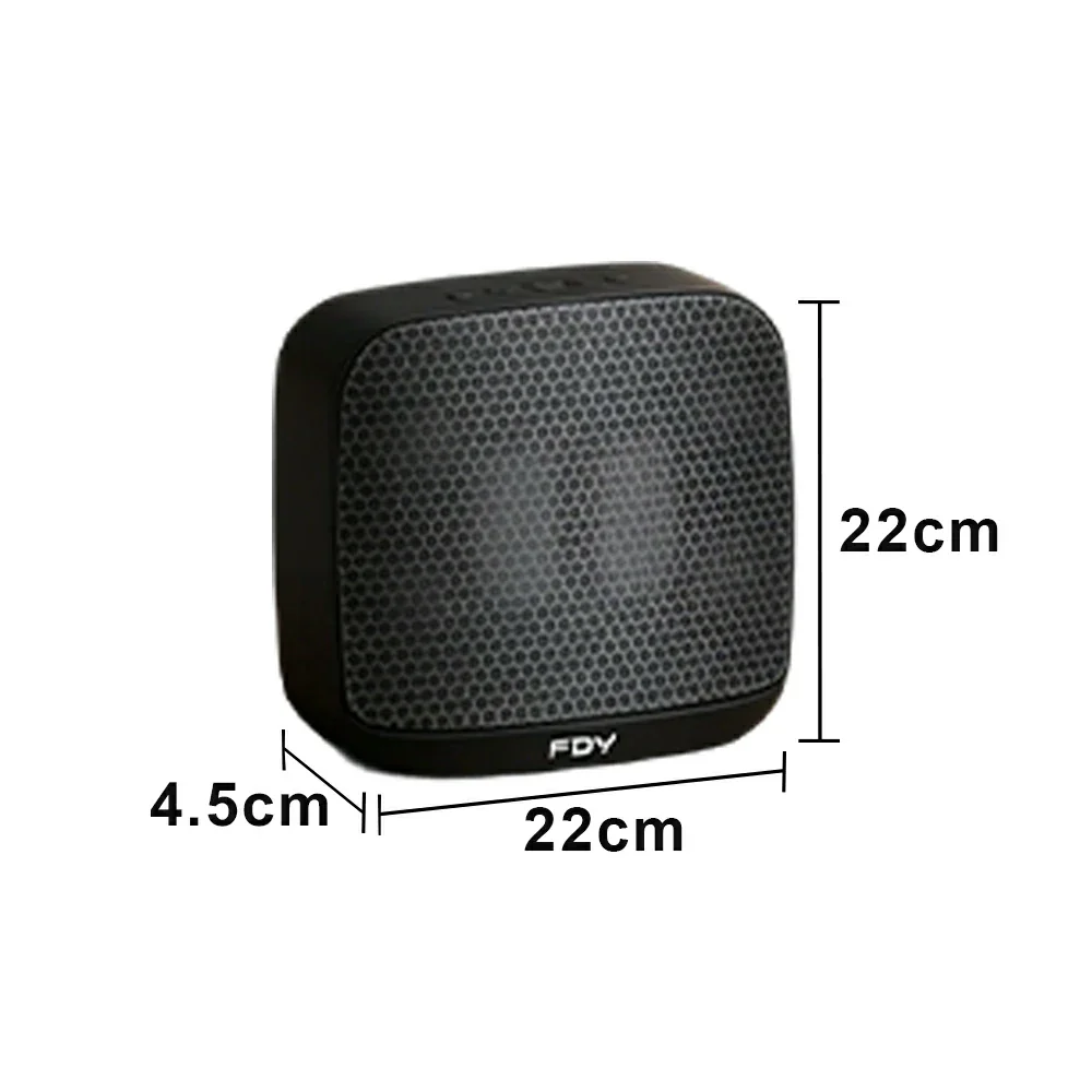 NEVORA Wall Mounted Bluetooth Speaker Ultra Slim Design with LED Ambient Light Metal Grille Wide Area Sound - Black - Image 5