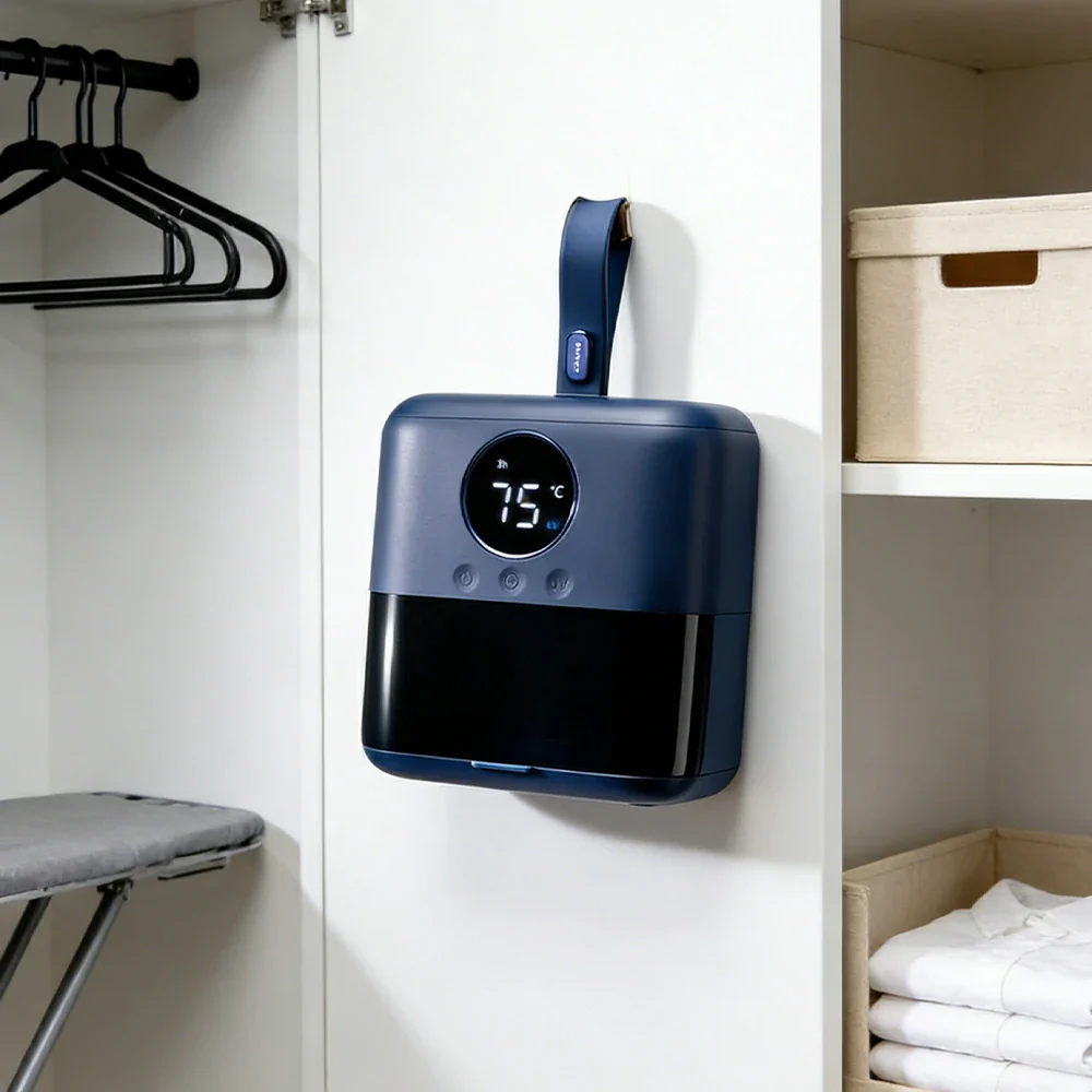 NEVORA Portable Clothes Dryer 400W Dual-Core Fast Drying 750ml Capacity Compact & Quiet Design - Image 4