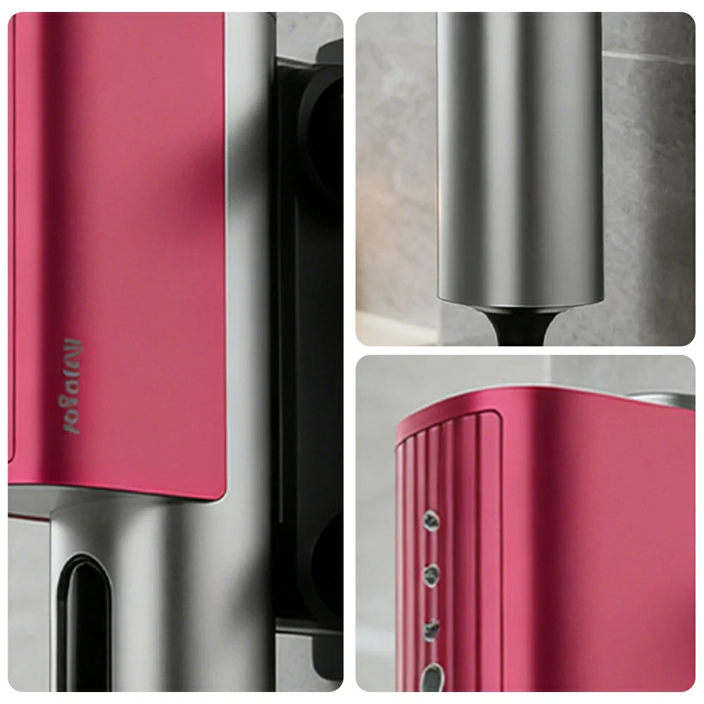 NEVORA Portable Garment Steamer 600-900W Triple-Layer Pressurized Steam Compact & Travel-Friendly - Pink - Image 3