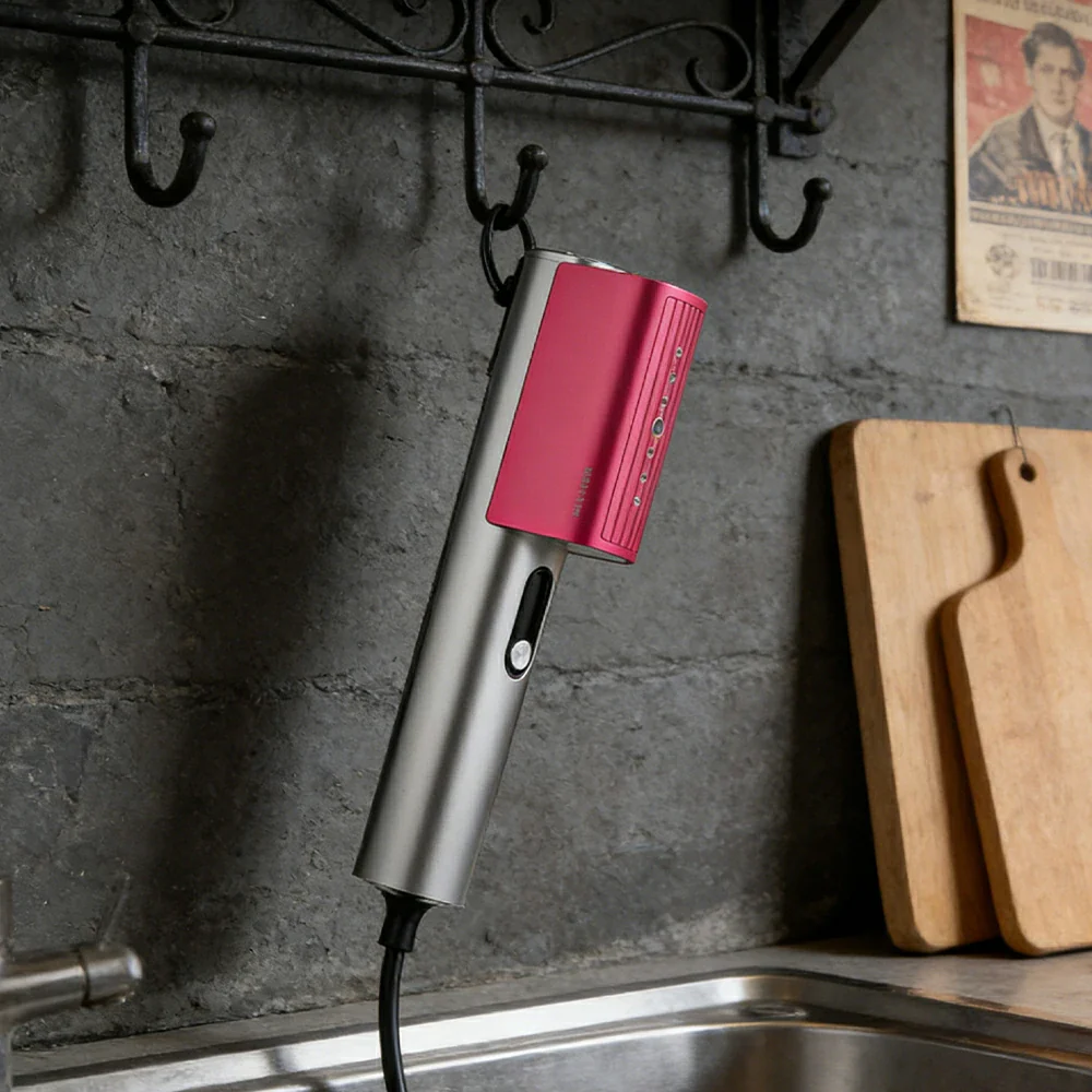 NEVORA Portable Garment Steamer 600-900W Triple-Layer Pressurized Steam Compact & Travel-Friendly - Pink - Image 4