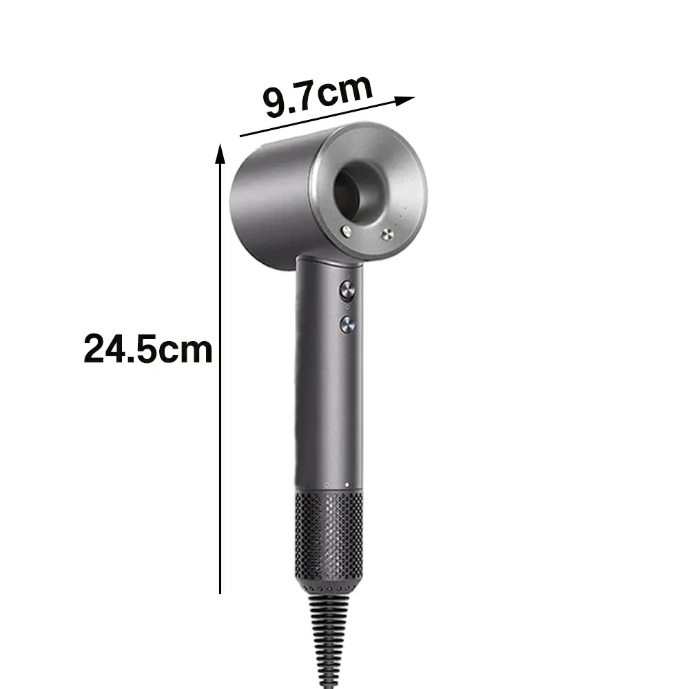 NEVORA High-Speed Hair Dryer - 120,000RPM Brushless Motor, 30m/s Powerful Airflow, Smart Care Modes, Magnetic Nozzle - Grey - Image 5