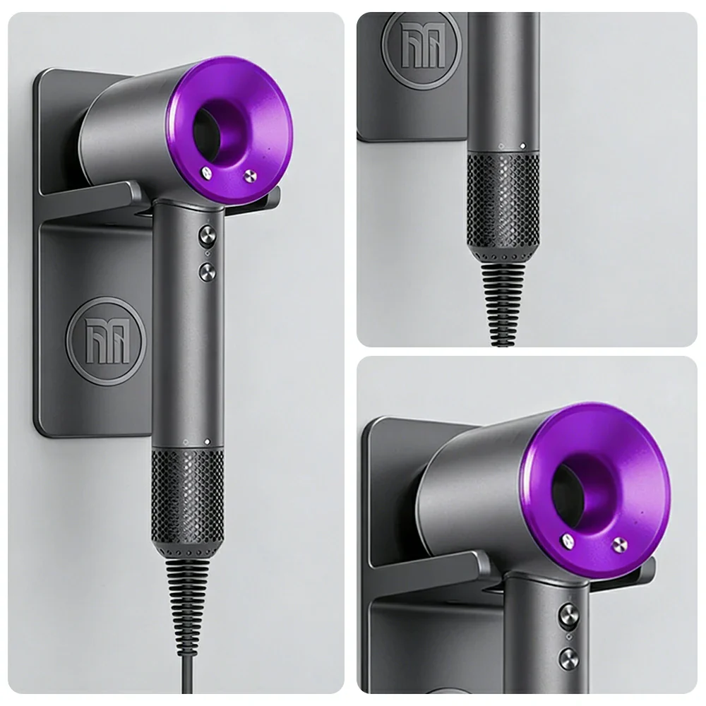 NEVORA High-Speed Hair Dryer - 120,000RPM Brushless Motor, 30m/s Powerful Airflow, Smart Care Modes, Magnetic Nozzle - Purple - Image 3
