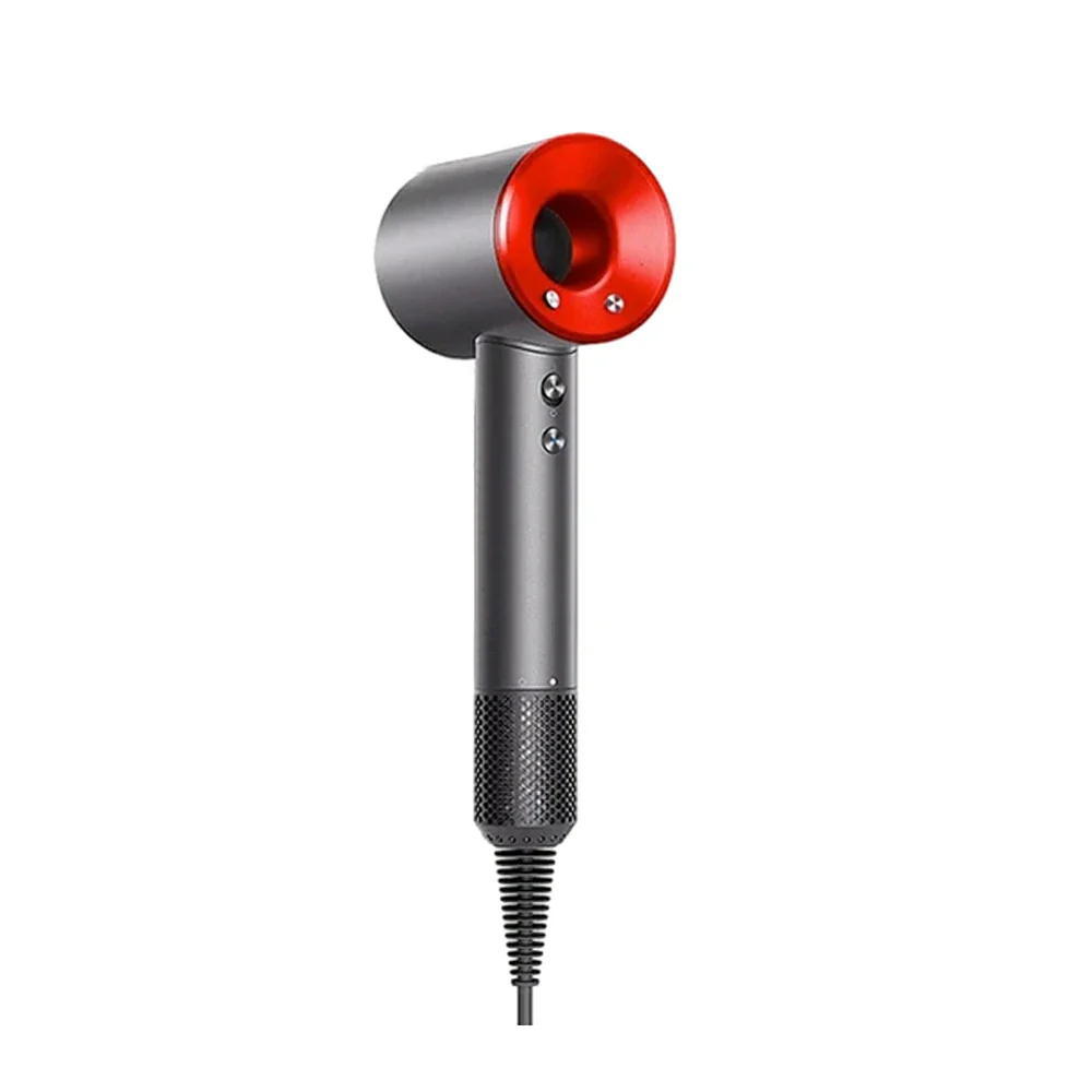 NEVORA High-Speed Hair Dryer - 120,000RPM Brushless Motor, 30m/s Powerful Airflow, Smart Care Modes, Magnetic Nozzle - Red