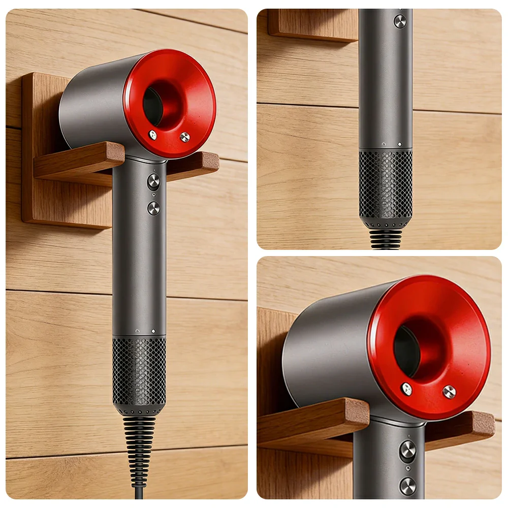 NEVORA High-Speed Hair Dryer - 120,000RPM Brushless Motor, 30m/s Powerful Airflow, Smart Care Modes, Magnetic Nozzle - Red - Image 3