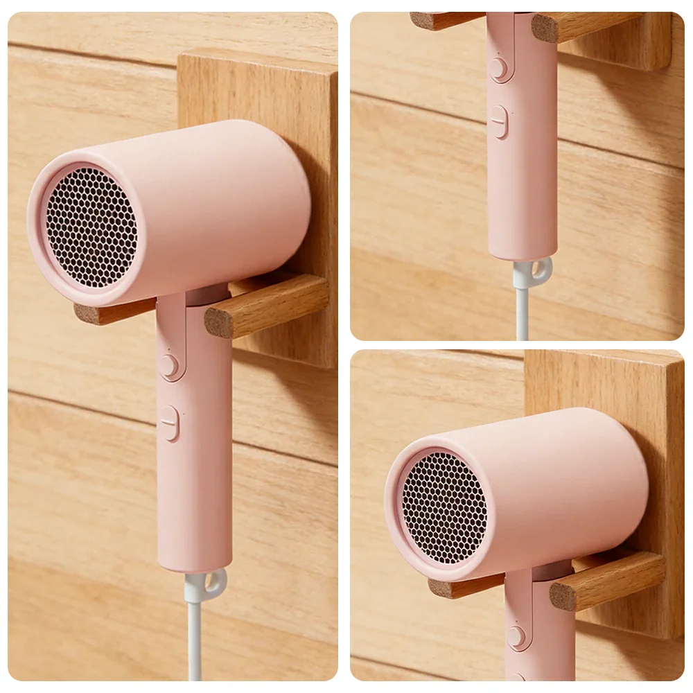 NEVORA Foldable Hair Dryer - 18,000RPM DC Motor, Negative Ion Care, Dual Speed & Heat Settings, Travel Friendly Design - Pink - Image 3