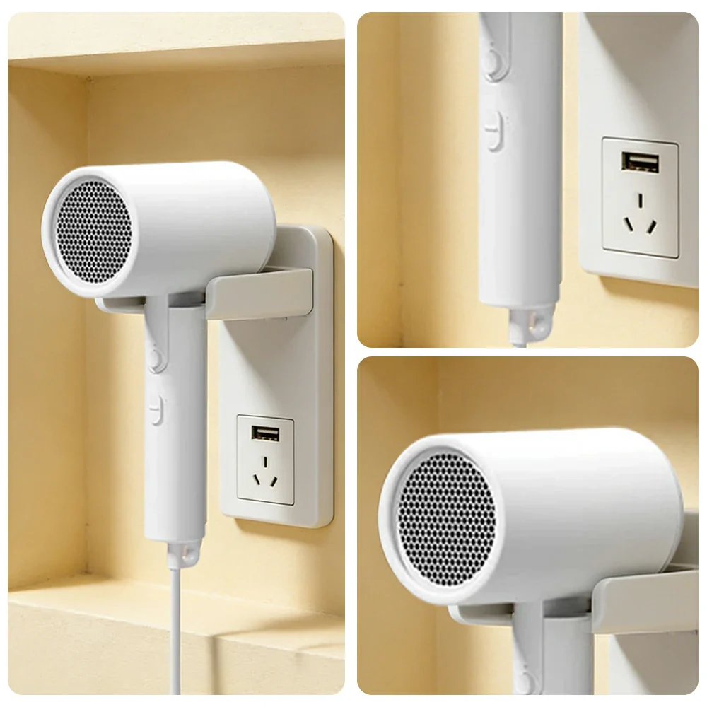 NEVORA Foldable Hair Dryer - 18,000RPM DC Motor, Negative Ion Care, Dual Speed & Heat Settings, Travel Friendly Design - White - Image 3