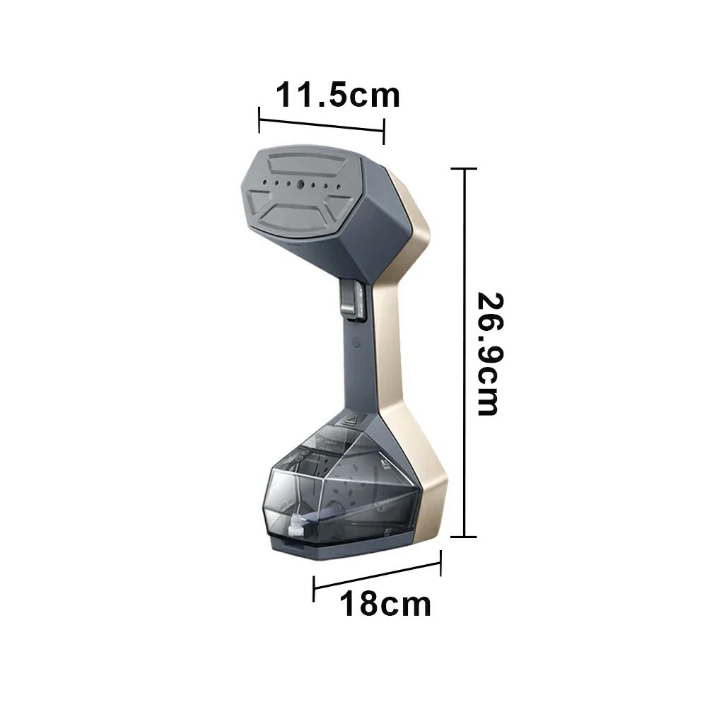 NEVORA Portable Garment Steamer 1500W Dual-Layer Pressurized Steam 260ml Water Tank - Image 5