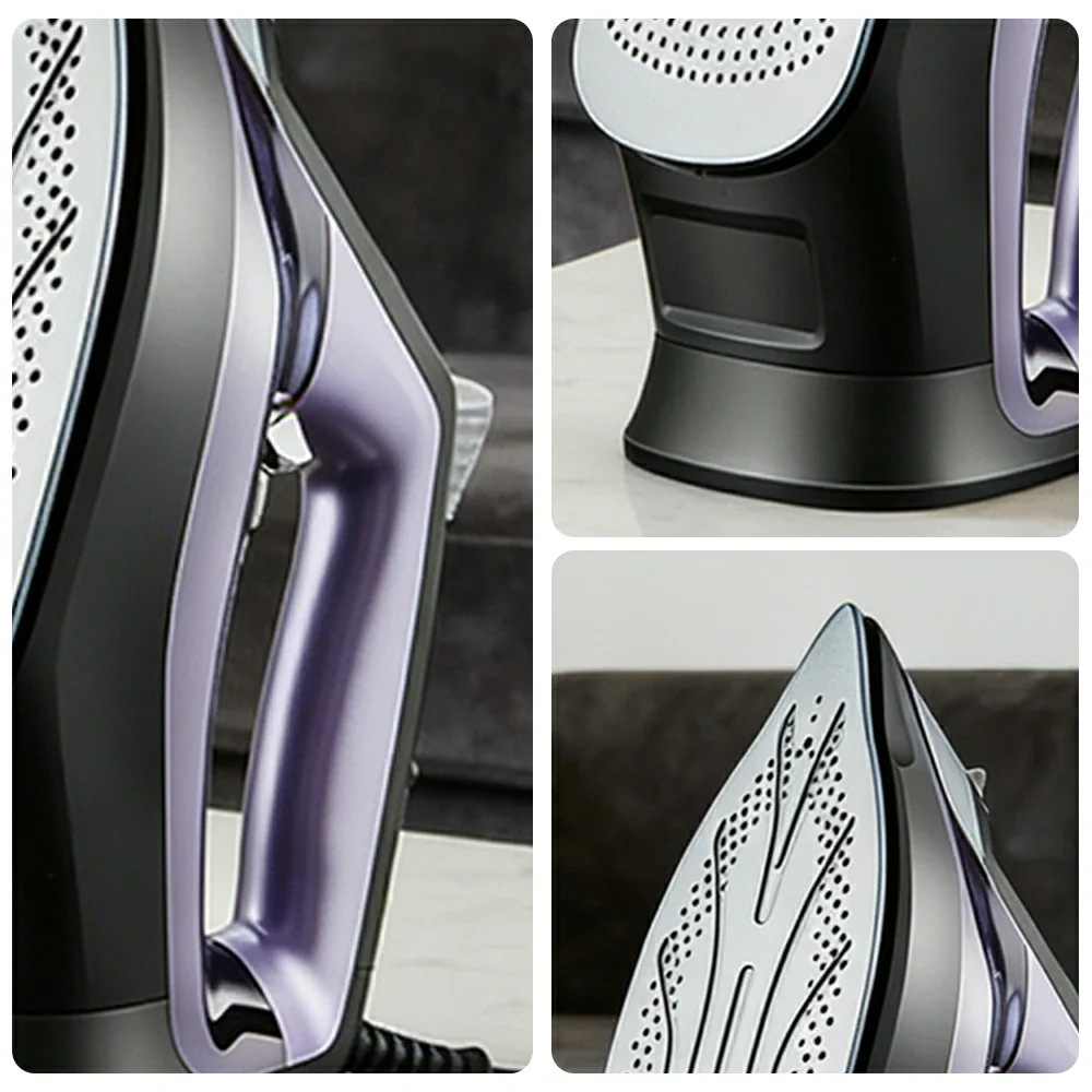 NEVORA Iron 2200W Triple-Layer Soleplate with Self-Cleaning 350ml Water Tank and Adjustable Steam - Image 3
