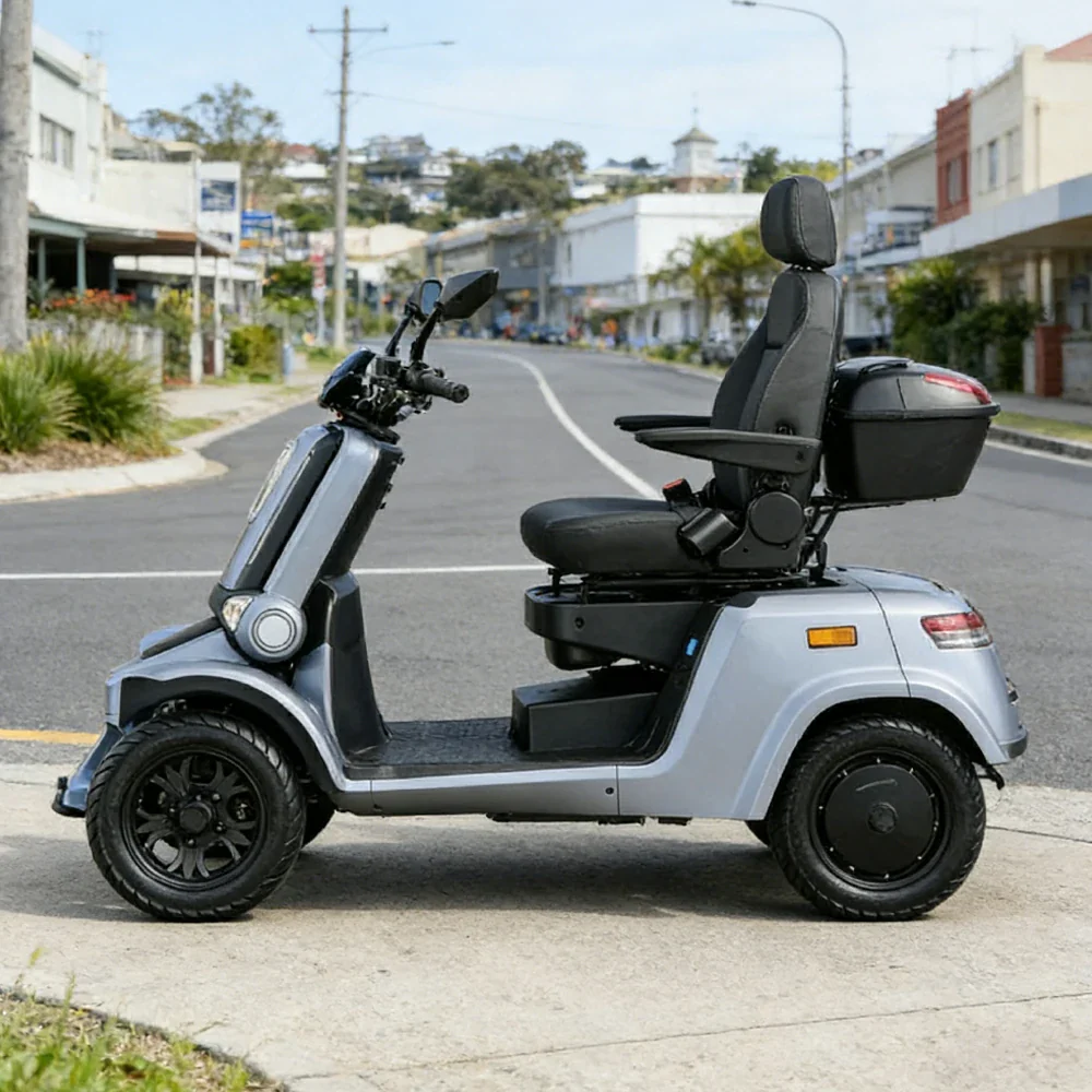 ROLLUX E4 1000W 4 Wheels Mobility Scooter 300KG Weight Capacity - Blue - Image 4