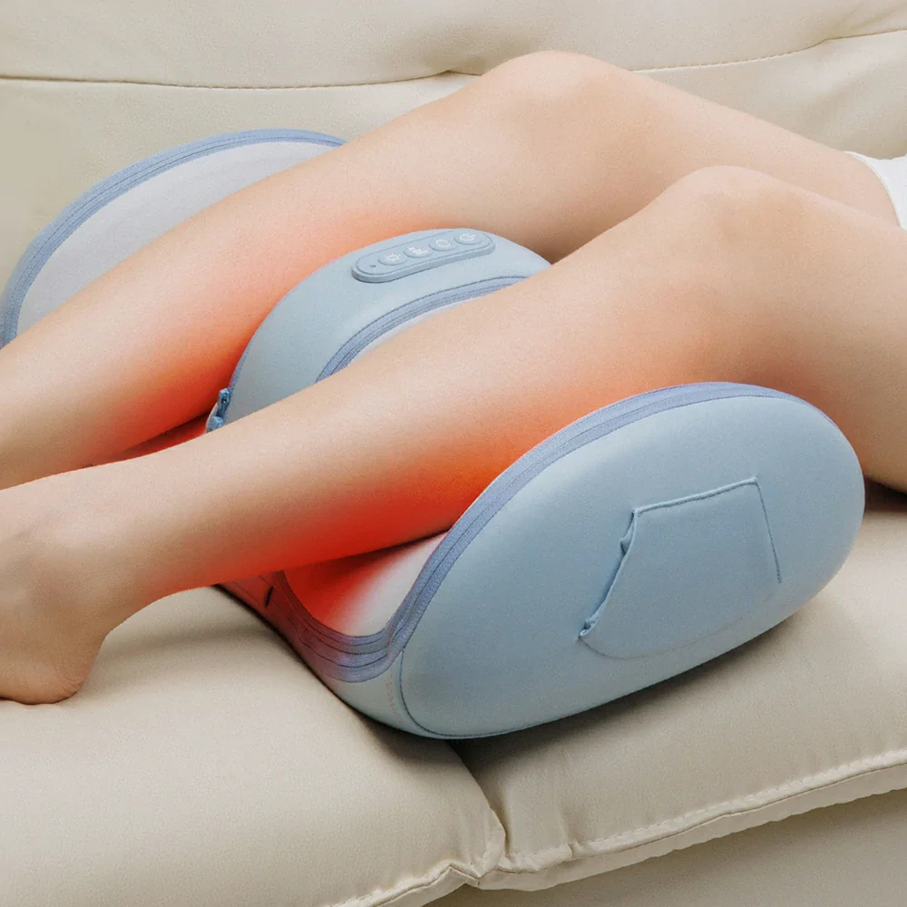 RELAXA Leg Massager with Heat Full Sole Warming Wide Ergonomic Design Remote Control Home Relaxation - Image 4