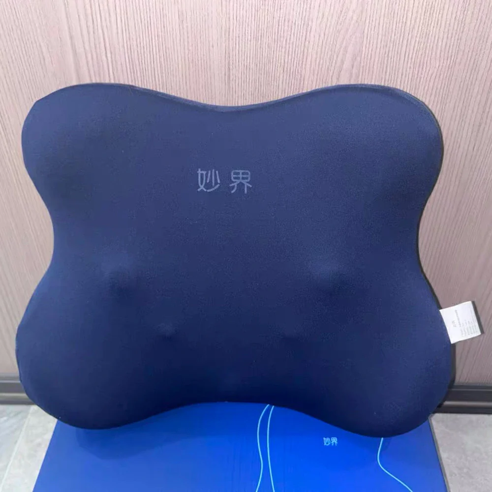 RELAXA Heated Lumbar Massage Cushion, Kneading Massage & Dual Heat, High-Density Foam, Ergonomic Butterfly Design - Image 2