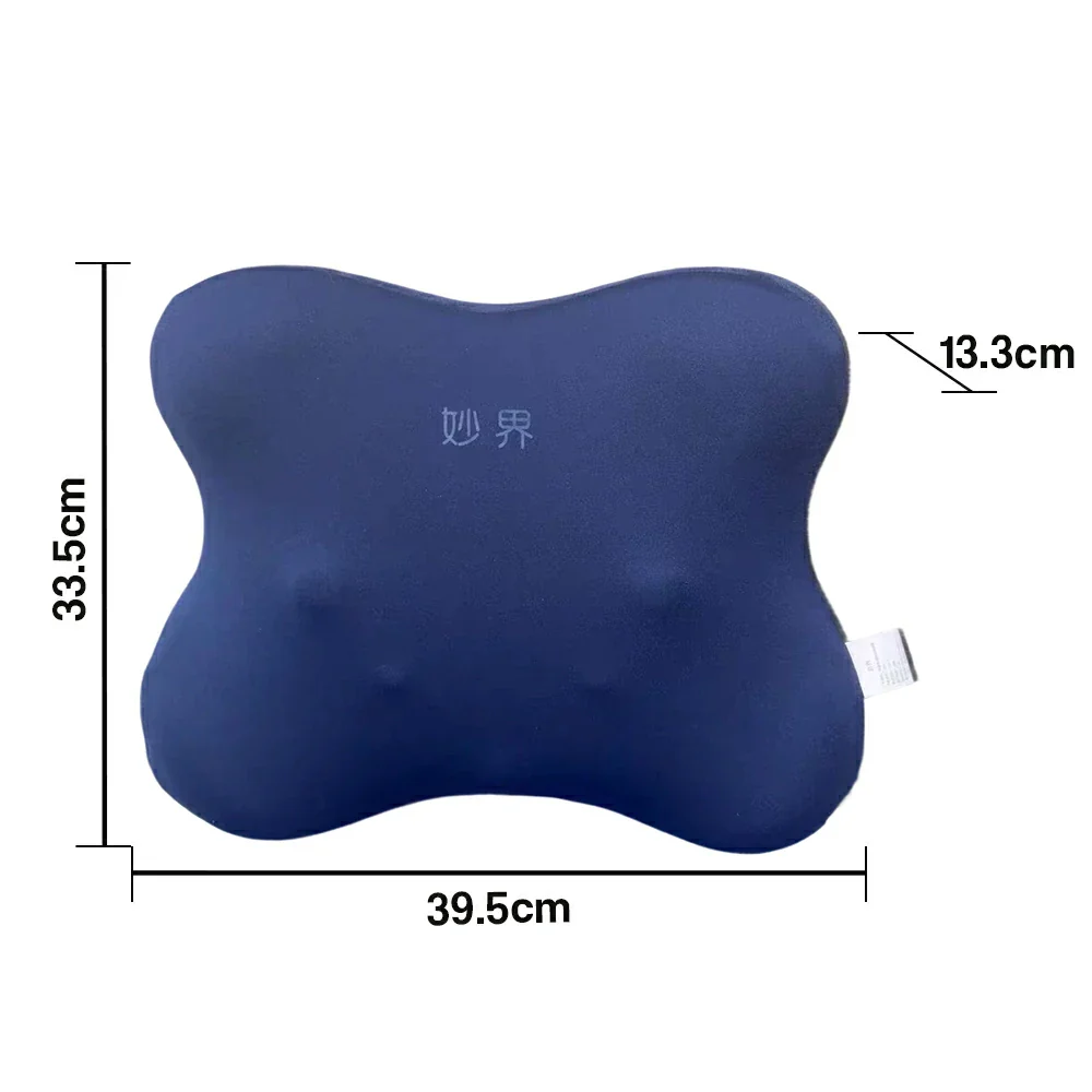 RELAXA Heated Lumbar Massage Cushion, Kneading Massage & Dual Heat, High-Density Foam, Ergonomic Butterfly Design - Image 5