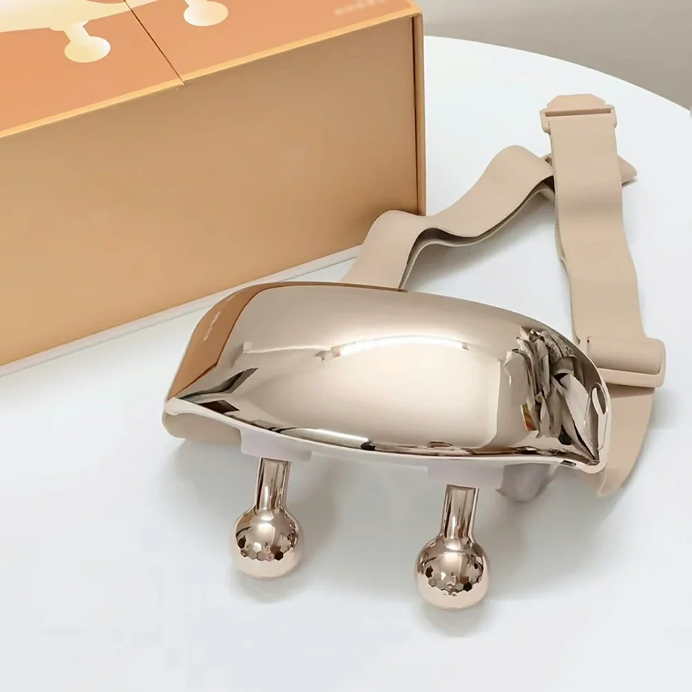 RELAXA Cordless Full-Body Massager, Five-Finger Kneading & Red Light Heat, Brushless Motor, Adjustable Strap Design - Gold - Image 4