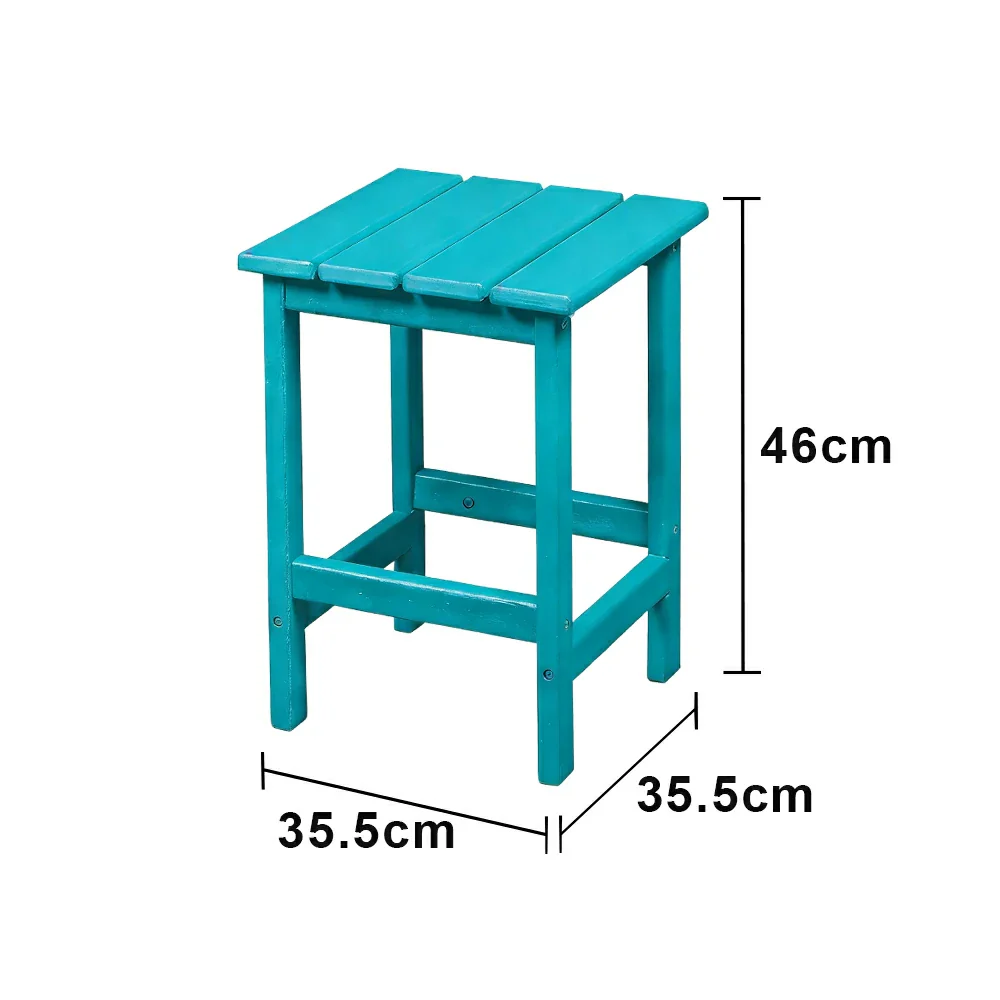 SOLARA Chair - Folding Outdoor Lounge Chair, Weather-Resistant HDPE Material, Classic Patio Garden Seating - Lighte Blue - Image 10