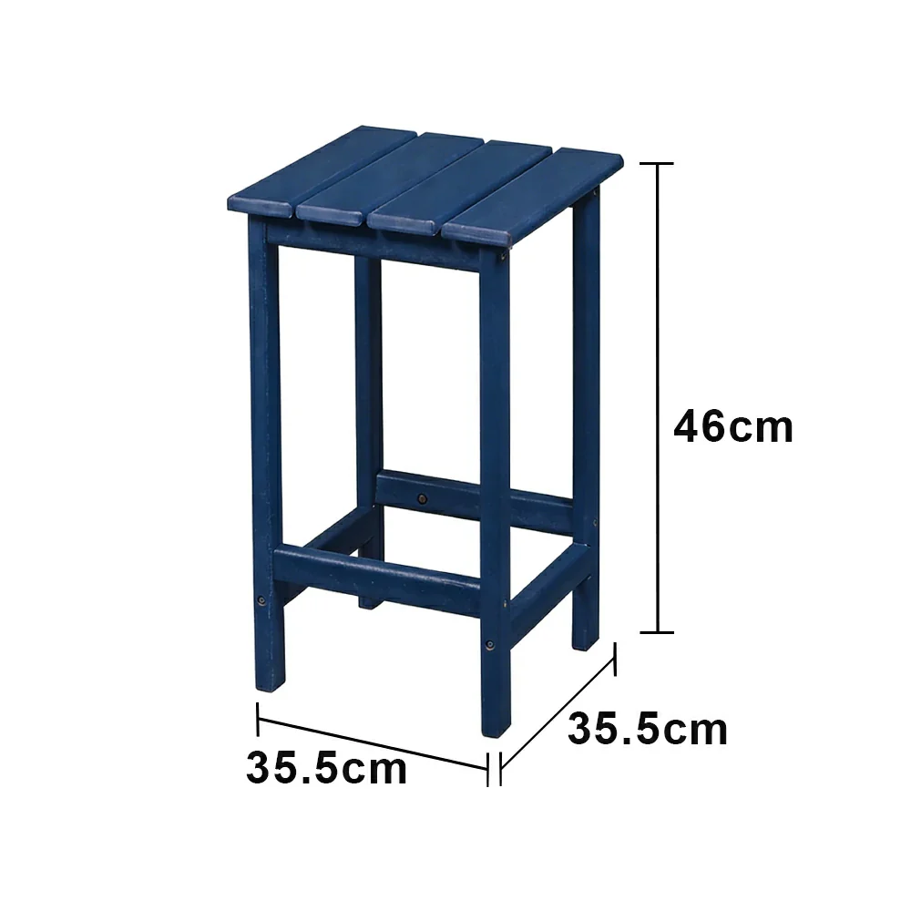 SOLARA Chair - Folding Outdoor Lounge Chair, Weather-Resistant HDPE Material, Classic Patio Garden Seating - Blue - Image 10