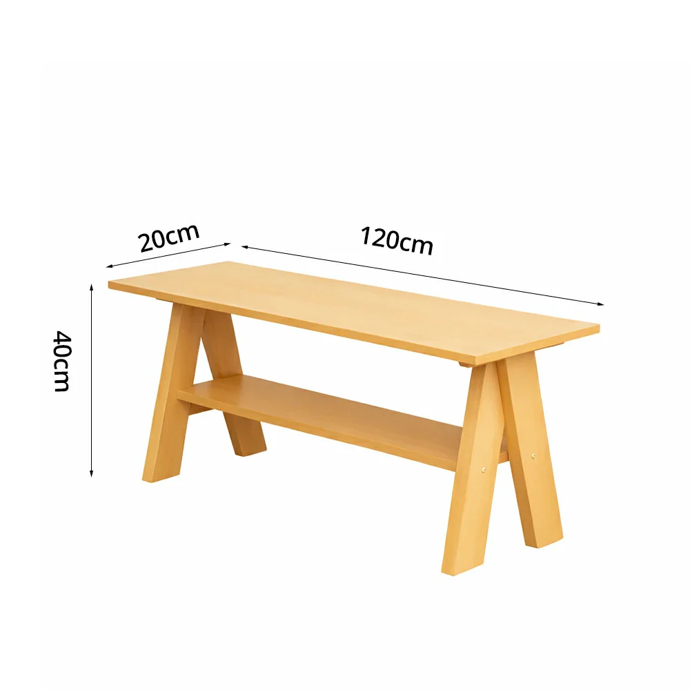 SOLARA 120/150cm Outdoor Garden Bench - Heavy-Duty Solid Timber Construction, Weather-Resistant, Reinforced Crossbeam Support - Yellow - Image 5
