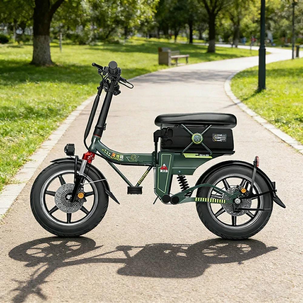 VOLTUS Foldable Electric Scooter, 48V55AH Battery, Hydraulic Suspension, Aviation-Grade Alloy Frame, Vacuum Tyres, Waterproof Motor - Green - Image 4