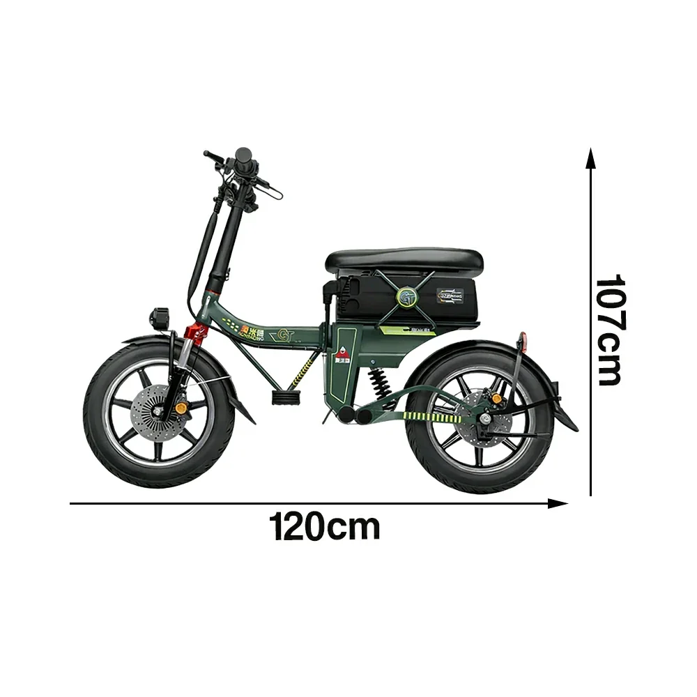VOLTUS Foldable Electric Scooter, 48V55AH Battery, Hydraulic Suspension, Aviation-Grade Alloy Frame, Vacuum Tyres, Waterproof Motor - Green - Image 5